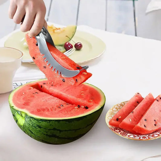 Kitchen Windmill Watermelon Cutter Stainless Steel Artifact Salad Fruit Slicer Cutter Tool Watermelon Digger Accessories Gadgets